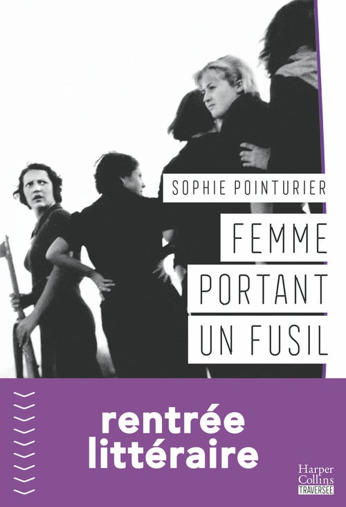 Femme portant un fusil - Cover