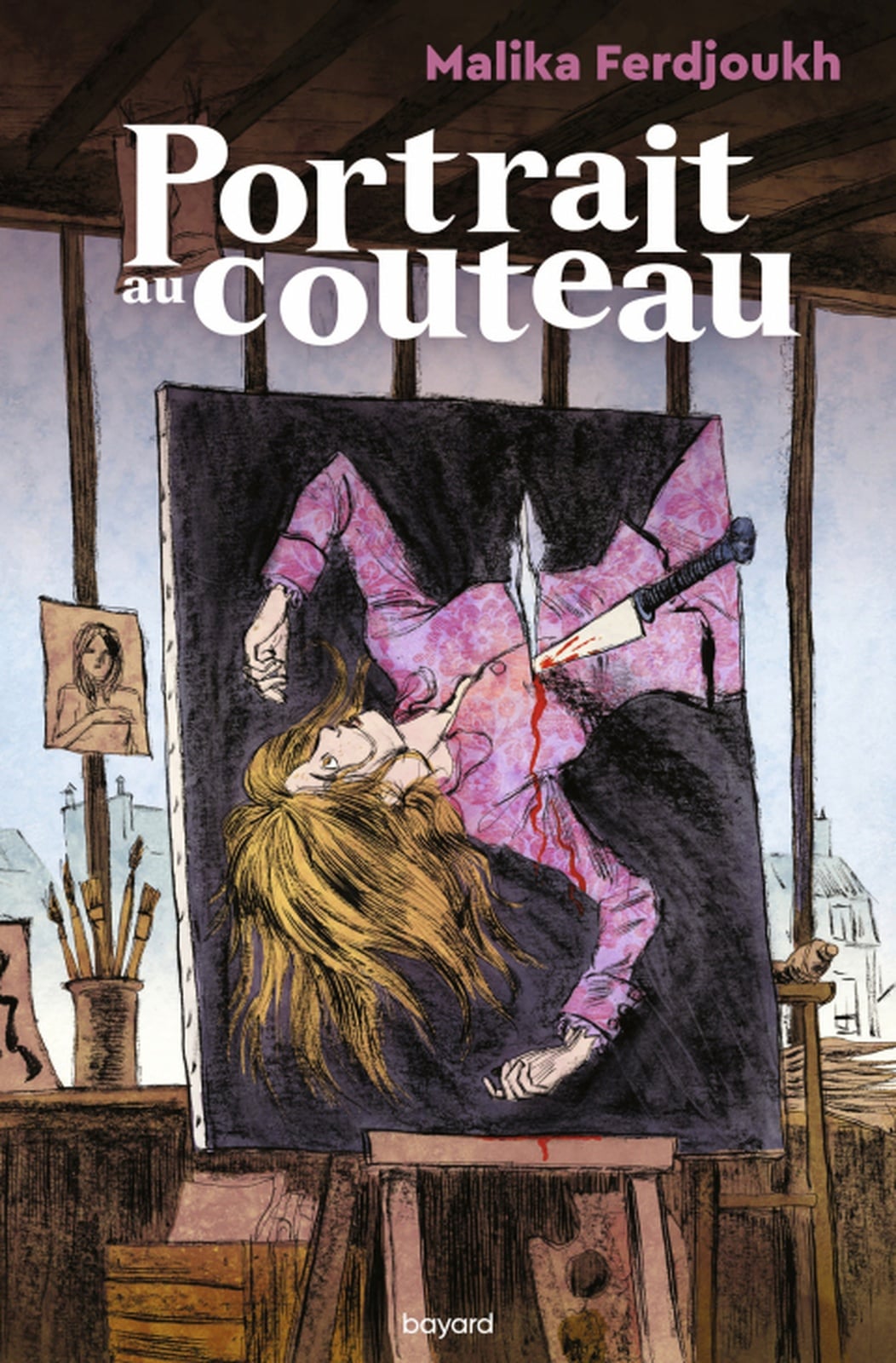 Portrait au couteau - Cover