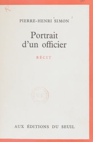 Portrait d'un officier - Cover