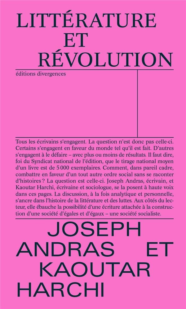 Littérature et Révolution - Cover
