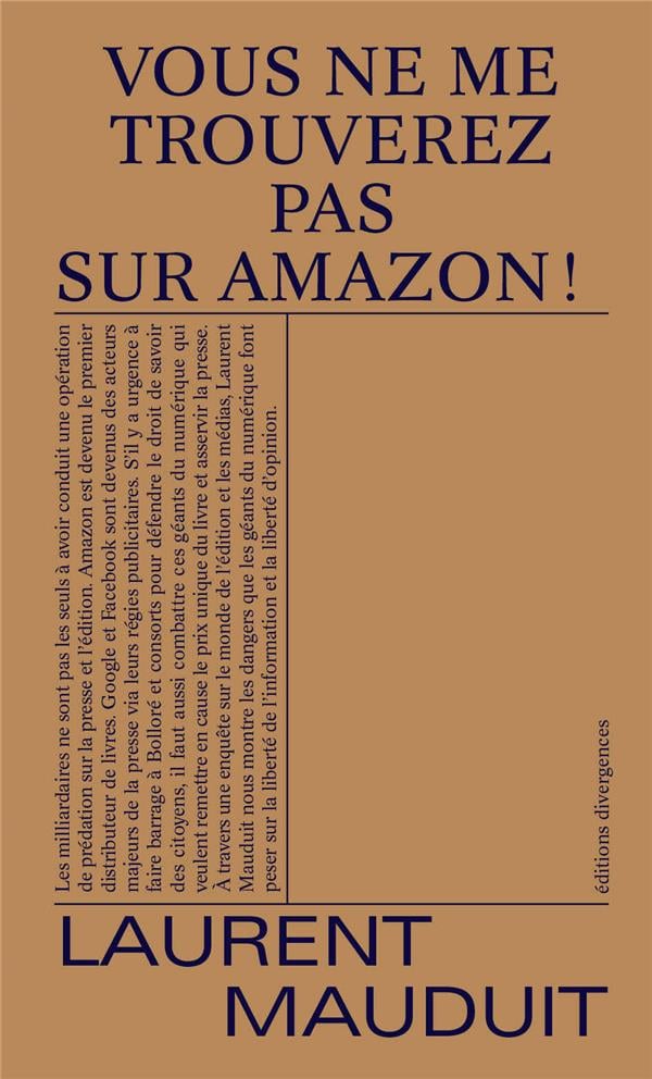 Vous ne me trouverez pas sur Amazon ! - Cover