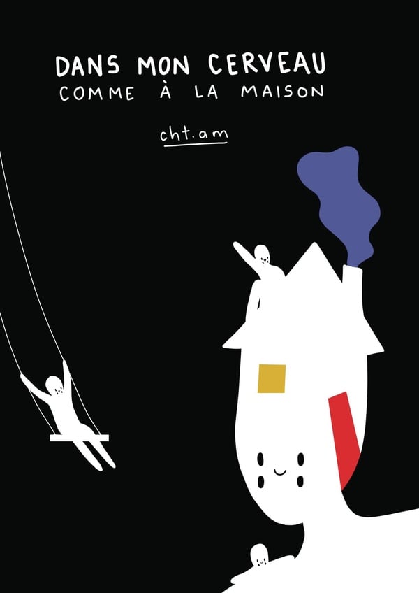 Dans mon cerveau comme à la maison - Cover