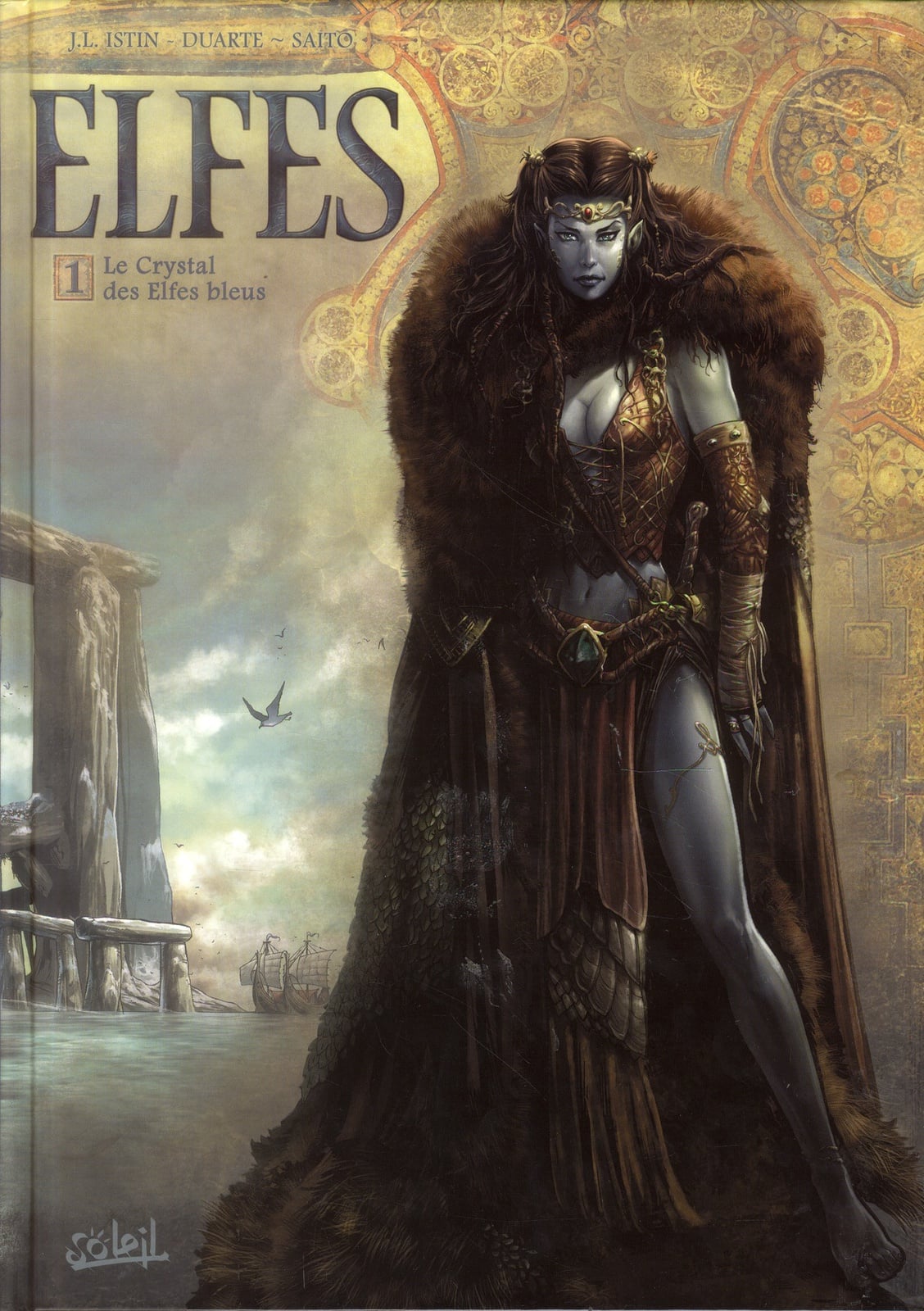 Elfes Tome 1 : le crystal des elfes bleus - Cover
