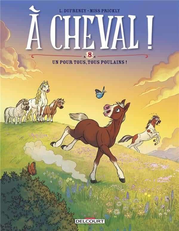 à cheval ! Tome 8 : un pour tous, tous poulains ! - Cover