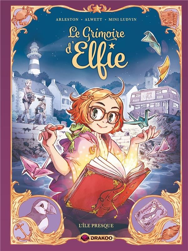Le grimoire d'Elfie Tome 1 : l'île Presque - Cover