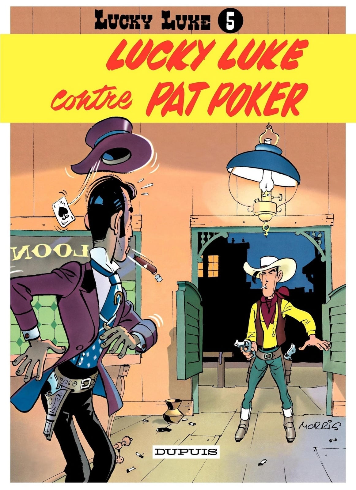 Lucky Luke - Tome 5 - Lucky Luke contre Pat Poker - Cover