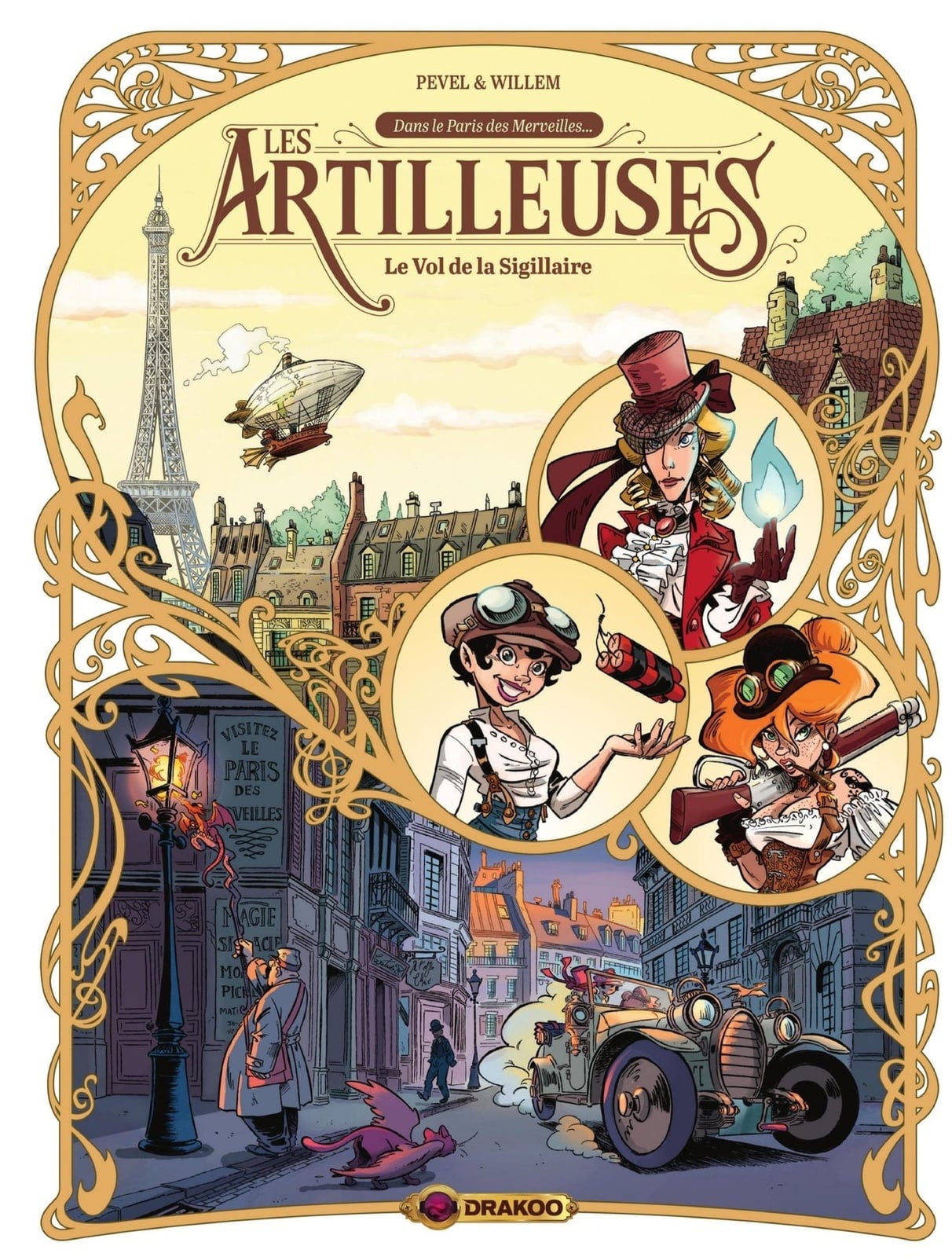 Les artilleuses - Tome 1 - Le vol de la Sigillaire - Cover