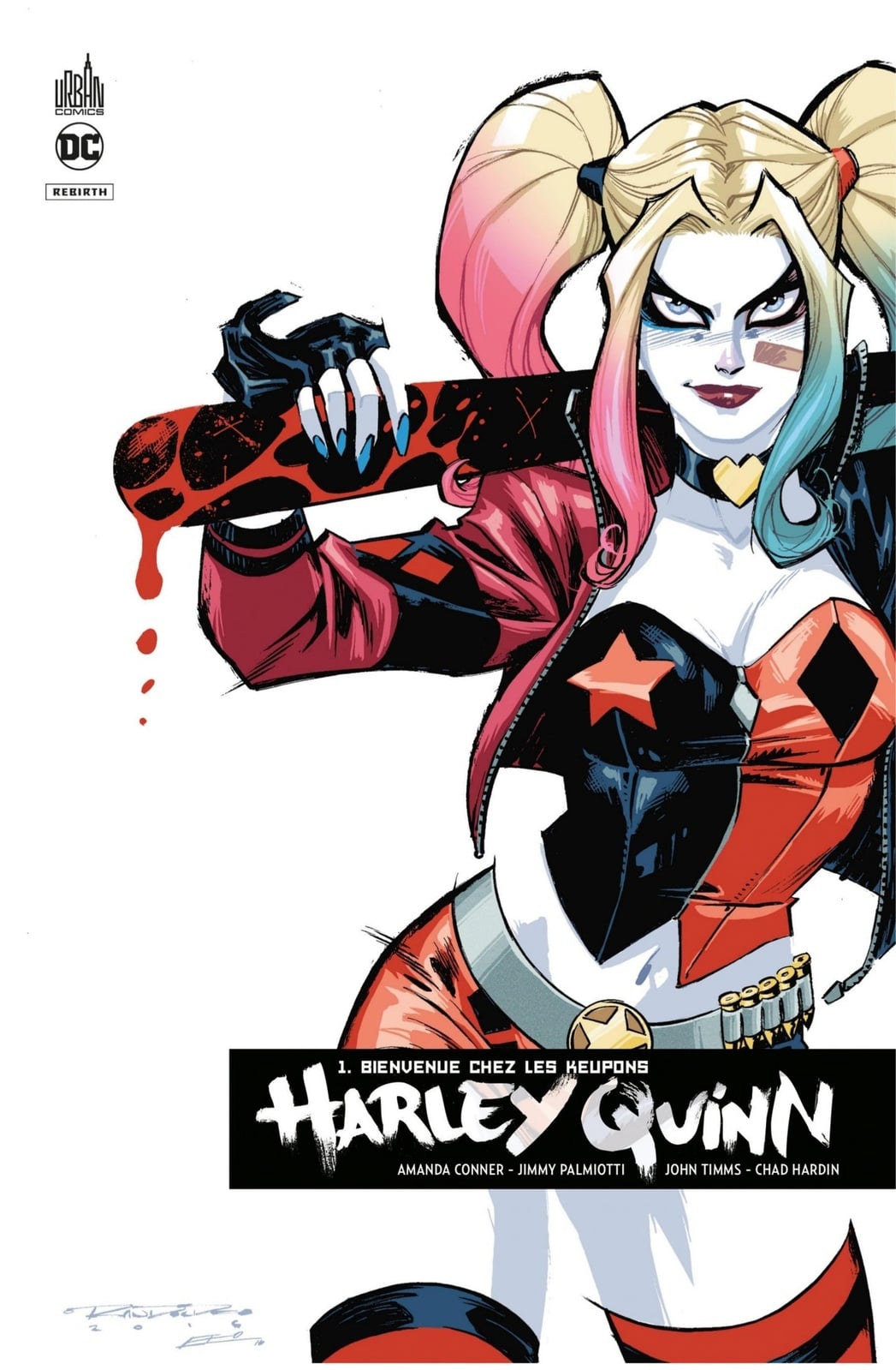 Harley Quinn Rebirth - Tome 1 - Bienvenue chez les keupons - Cover