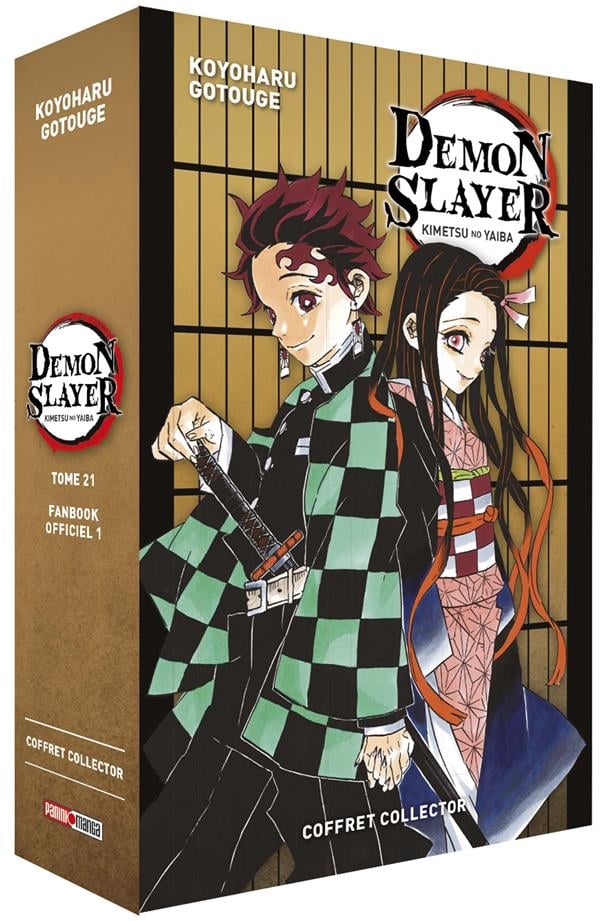 Demon slayer : coffret : t.21 ; fanbook n°1 - Cover
