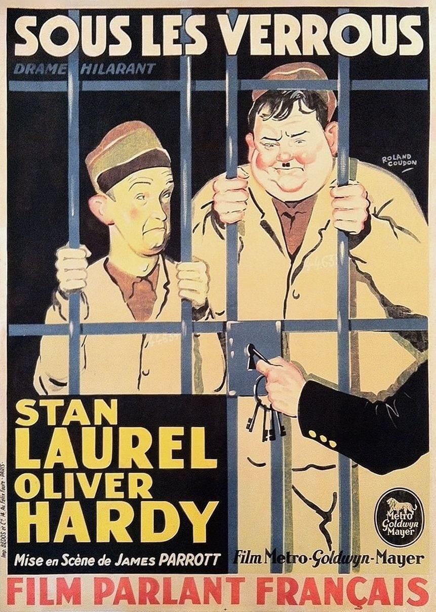 Laurel et Hardy - Sous les verrous - Cover