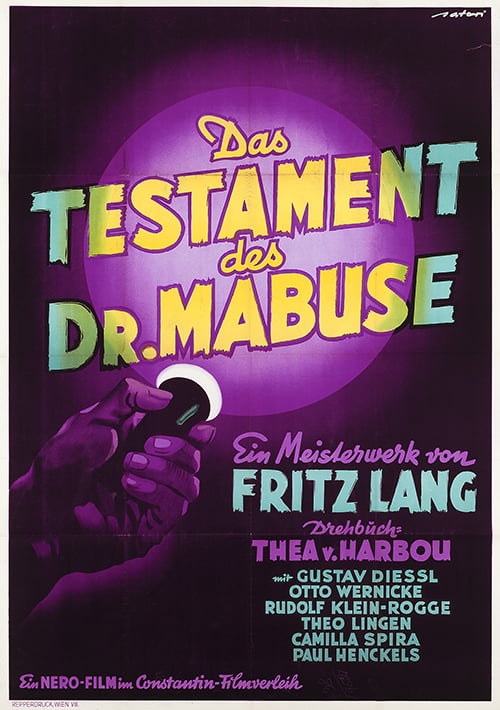 The Testament of Dr. Mabuse - Cover