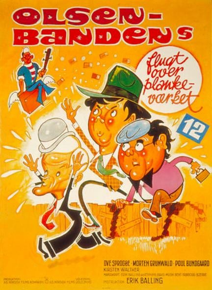 Olsen-bandens flugt - over plankeværket - Cover