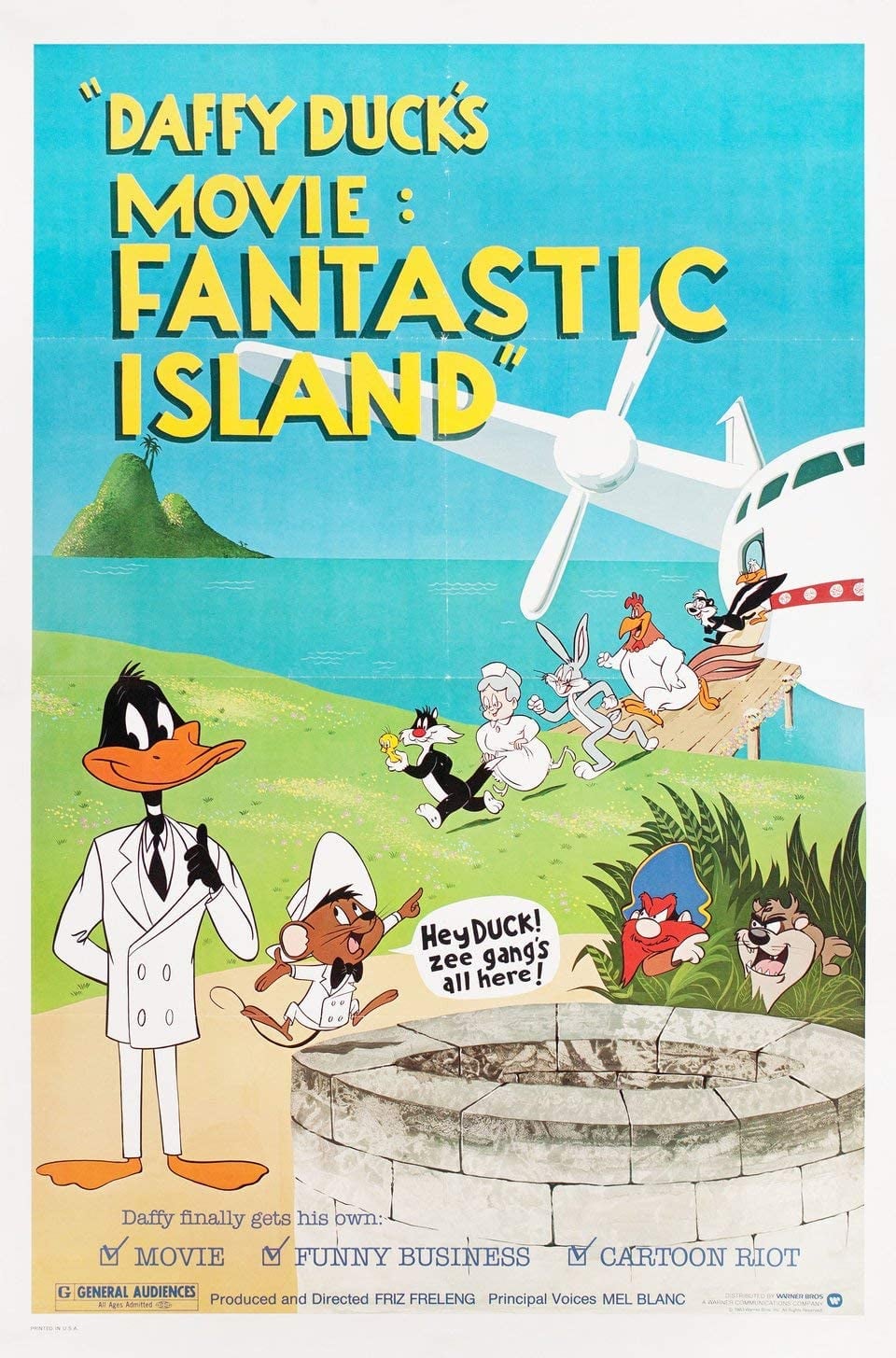 Daffy Duck's Movie: Fantastic Island - Cover