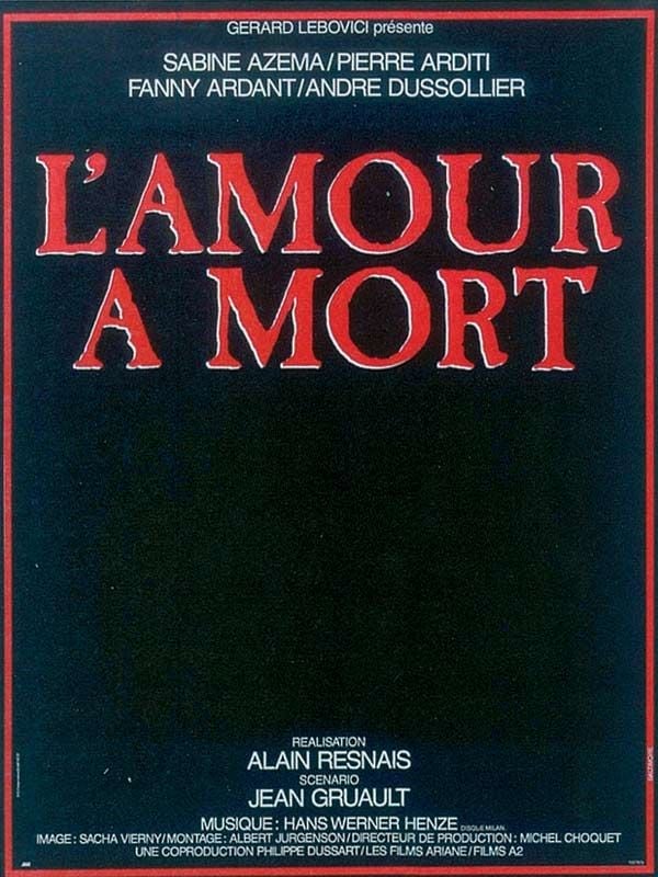 L'Amour à mort - Cover