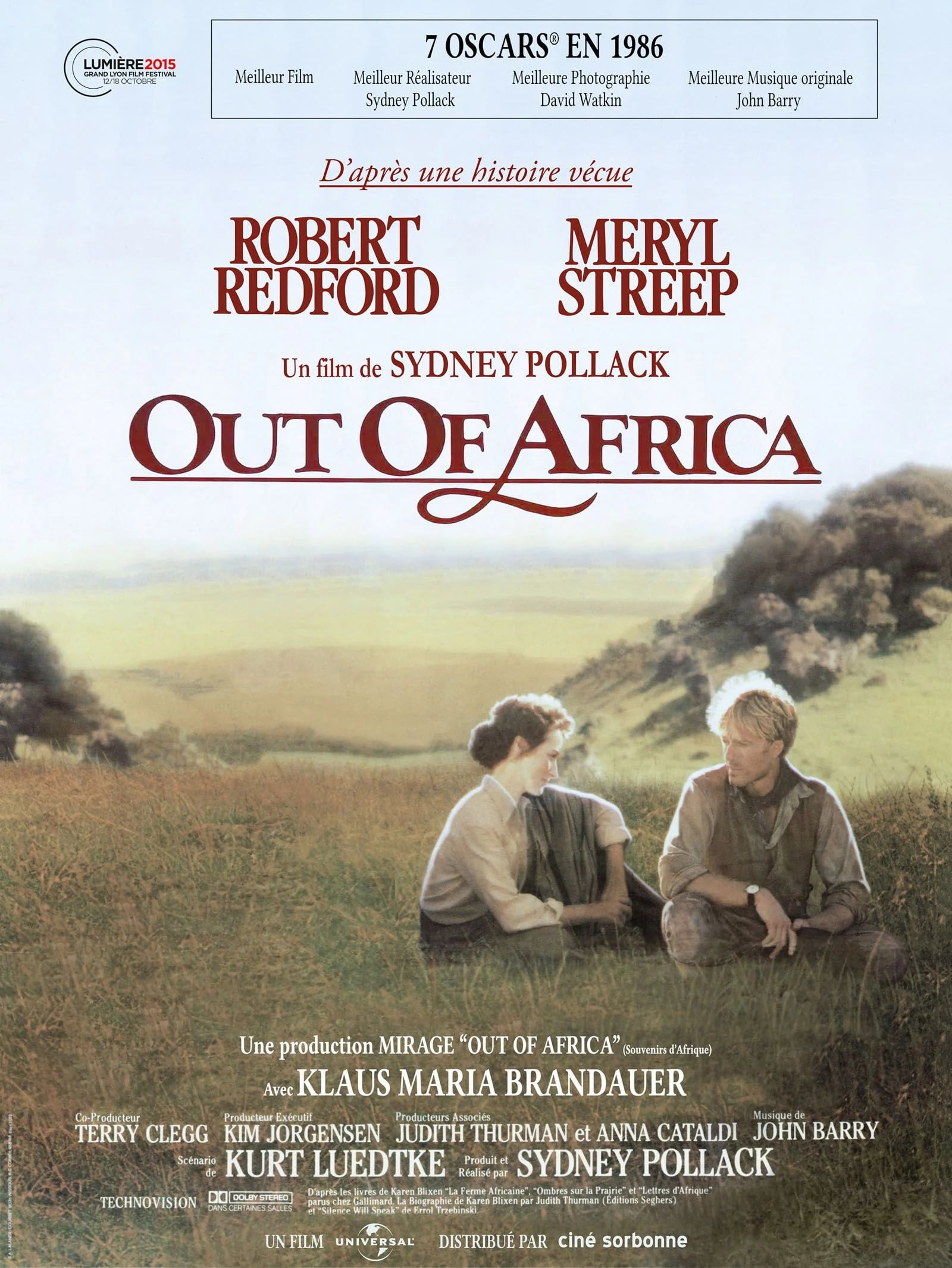 Out of Africa - Souvenirs d'Afrique - Cover
