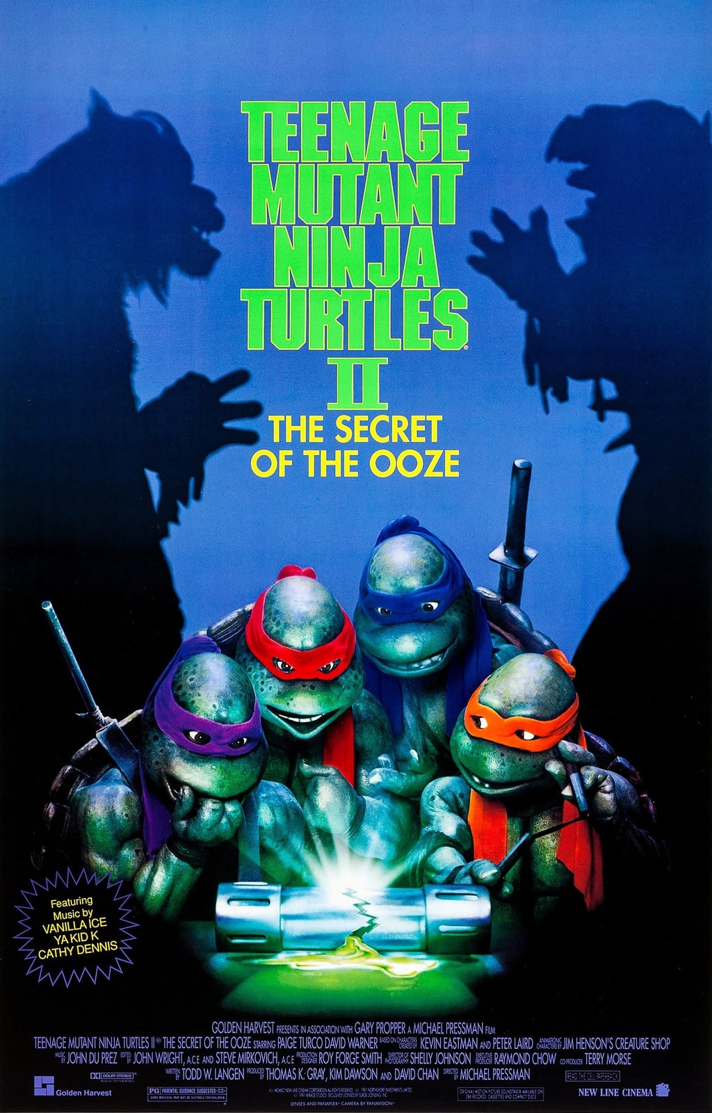 Teenage Mutant Ninja Turtles II: The Secret of the Ooze - Cover