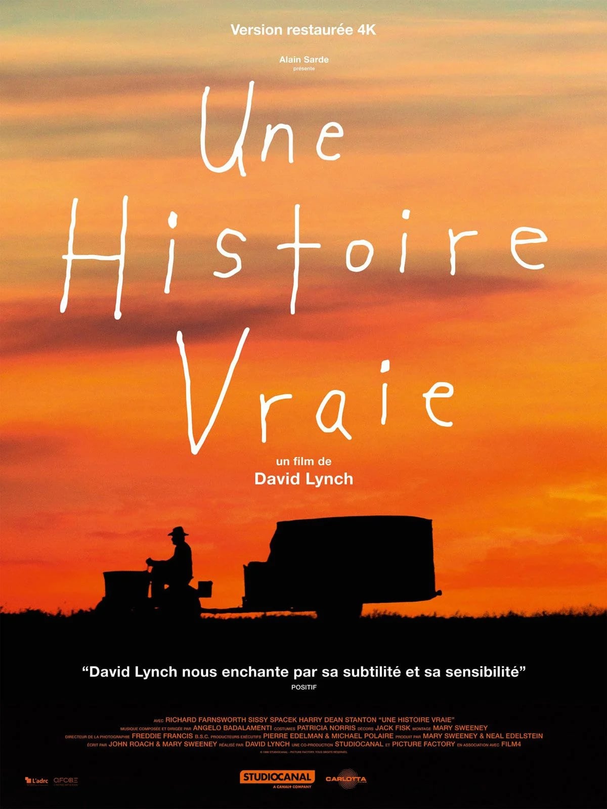 Une histoire vraie - Cover
