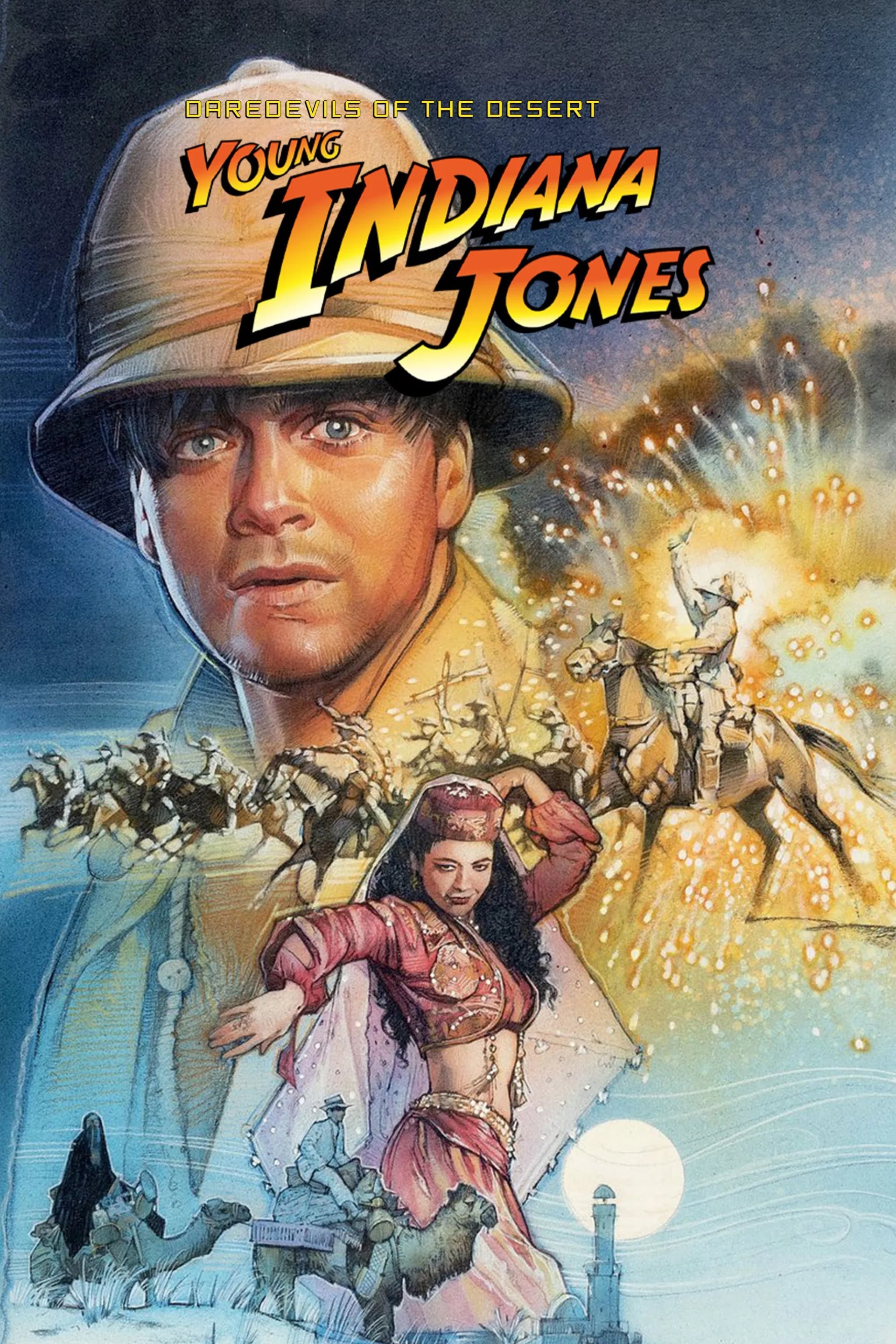 Les Aventures du Jeune Indiana Jones - Les casse-cou du désert - Cover
