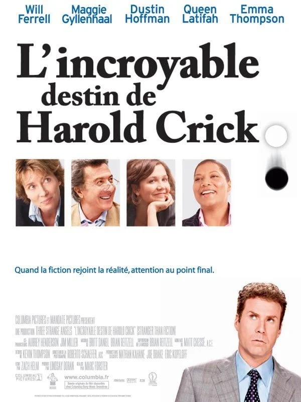 L'Incroyable destin de Harold Crick - Cover