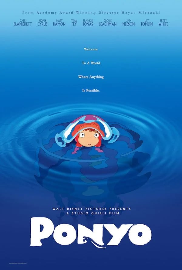 Ponyo sur la falaise - Cover