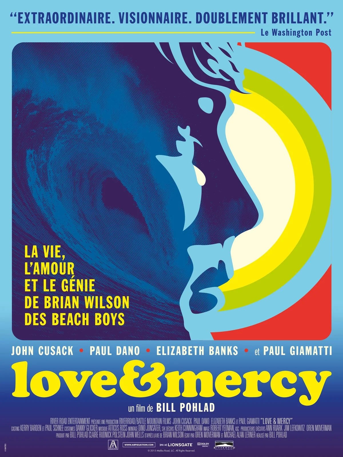 Love & Mercy, la véritable histoire de Brian Wilson des Beach Boys - Cover