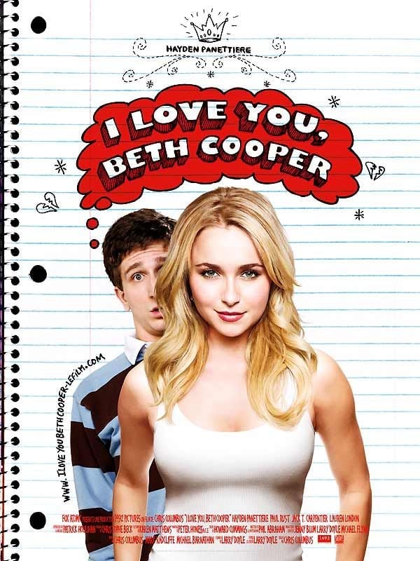 I Love You, Beth Cooper - Cover