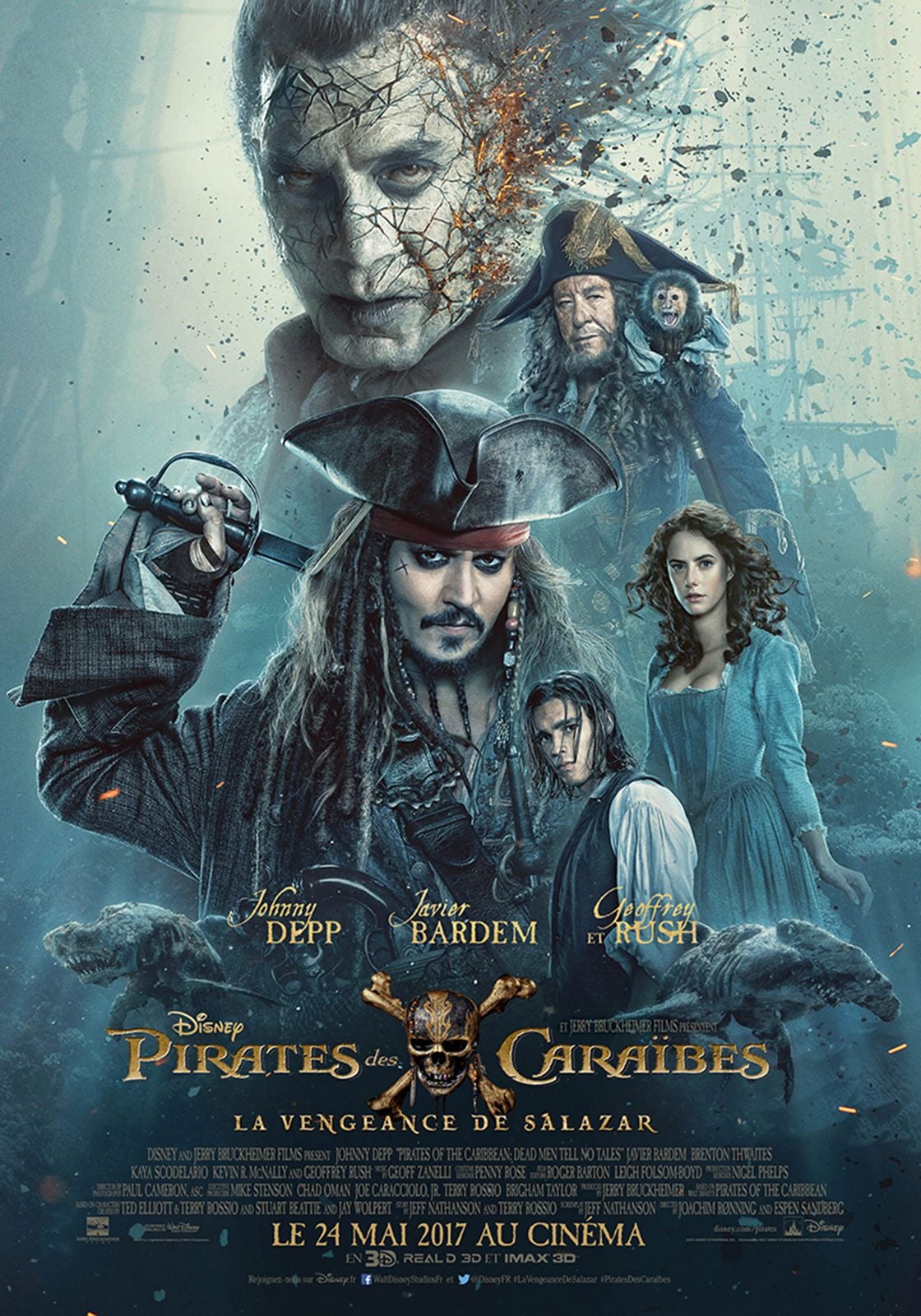 Pirates des Caraïbes : la Vengeance de Salazar - Cover
