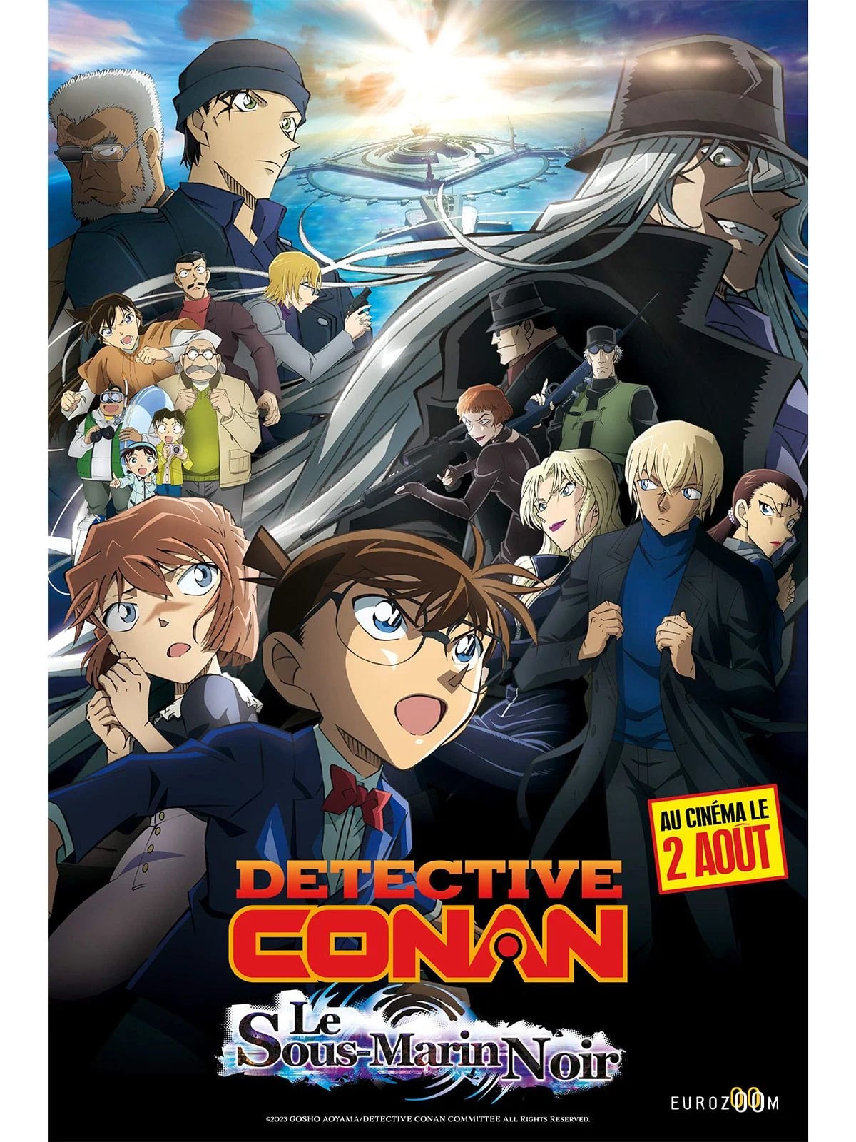 Détective Conan: le sous-marin noir - Cover