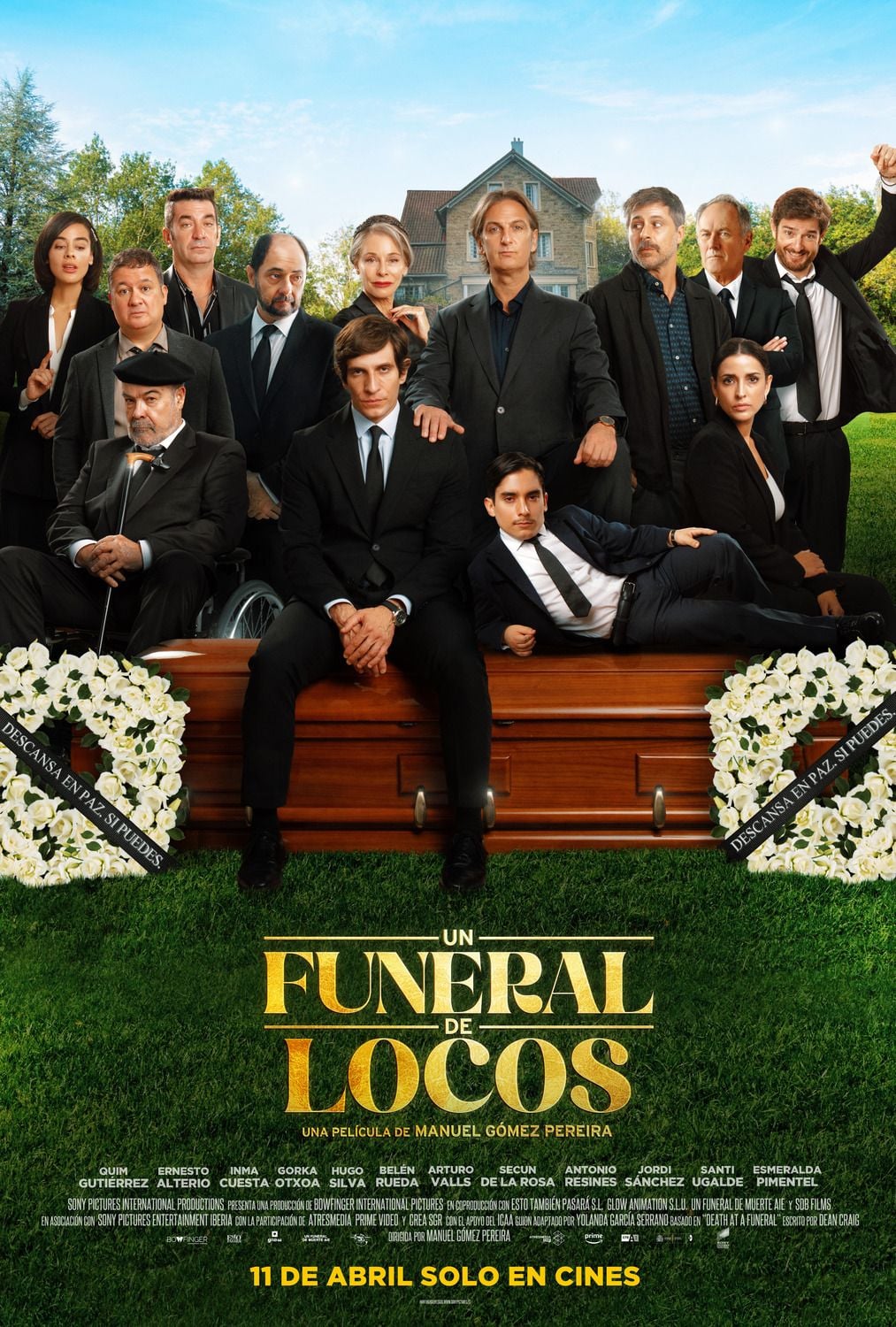 Un funeral de locos - Cover
