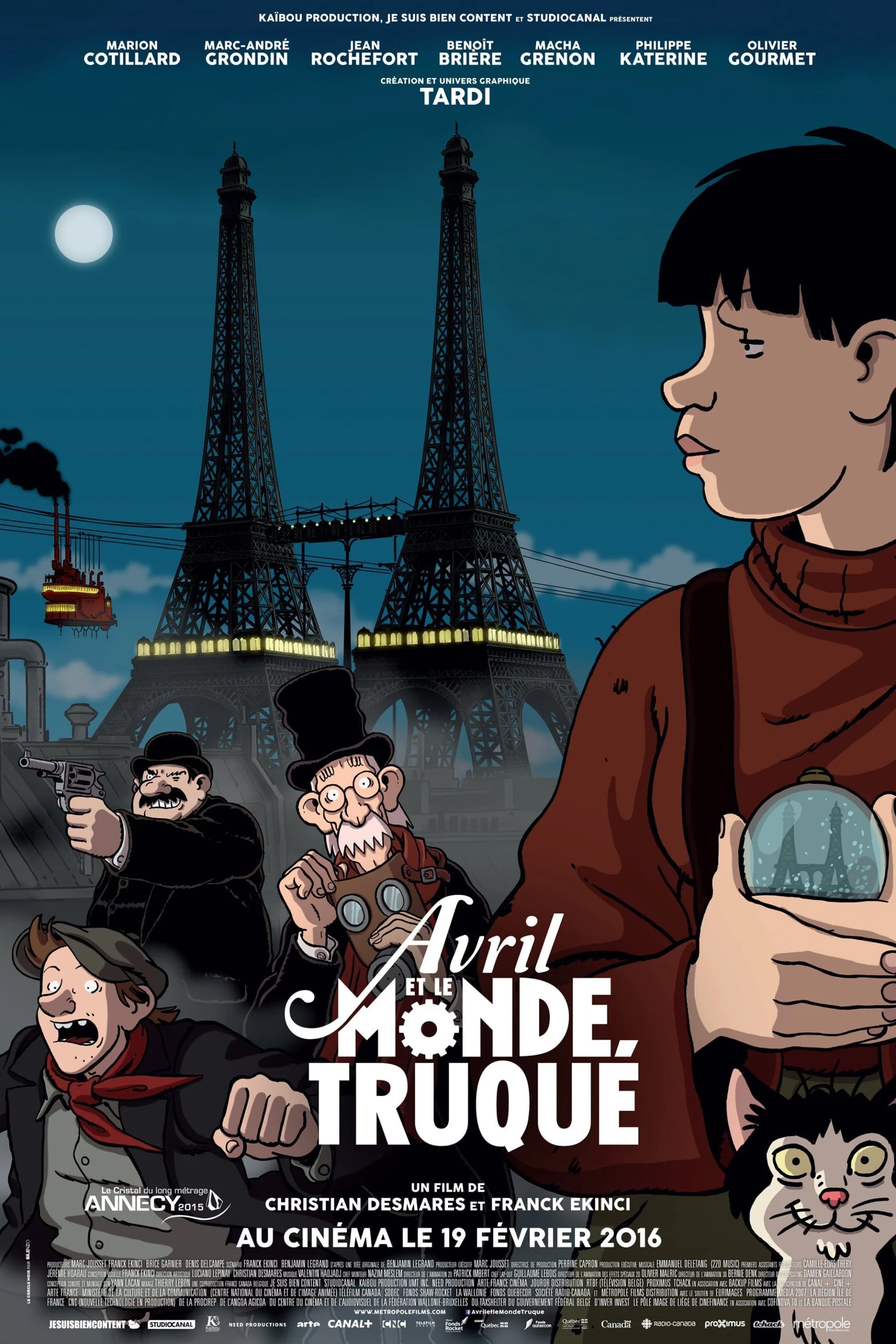 Avril et le monde truqué - Cover
