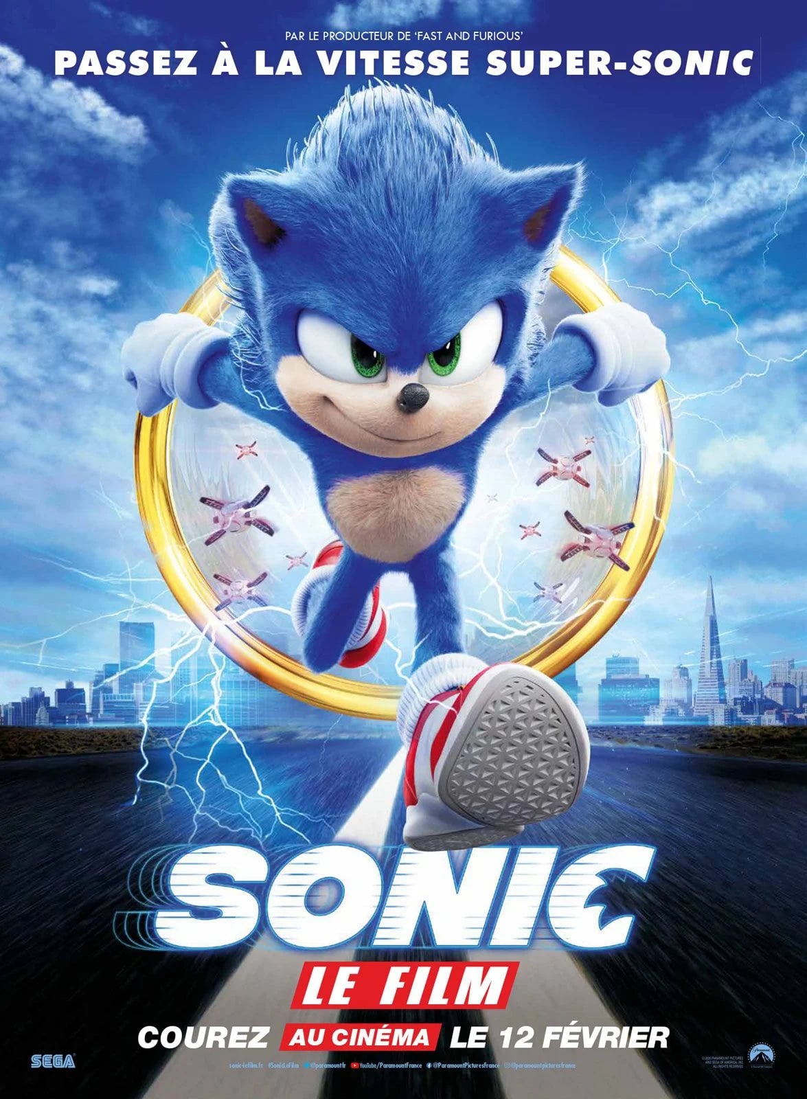 Sonic le film - Cover