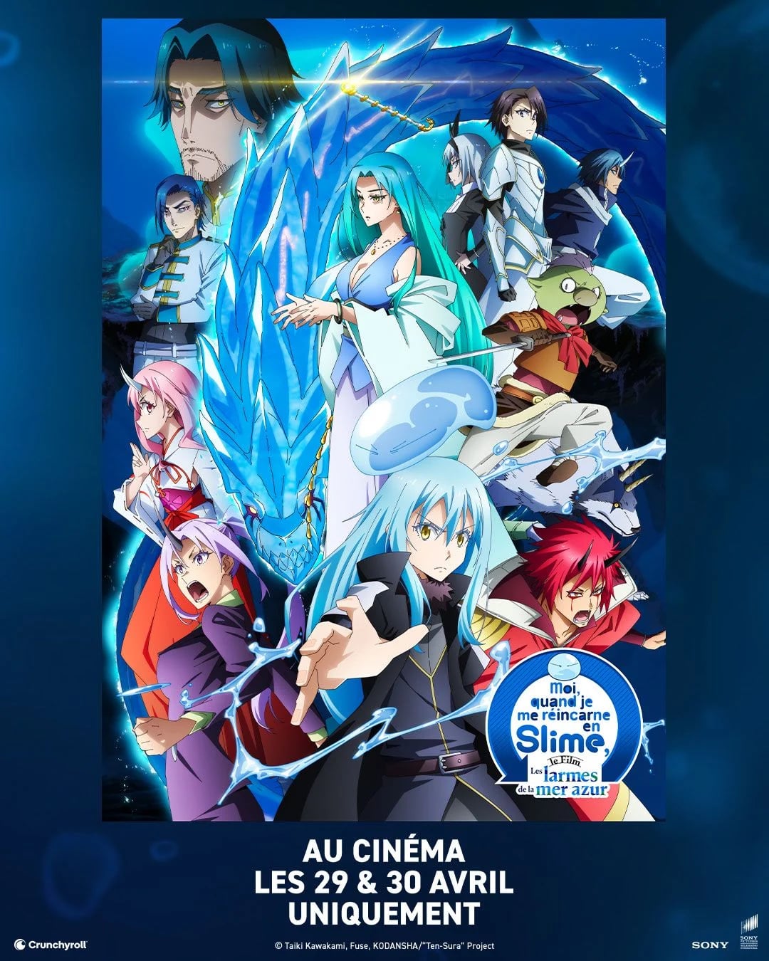 Moi, quand je me réincarne en Slime, le film : les larmes de la mer azur - Cover