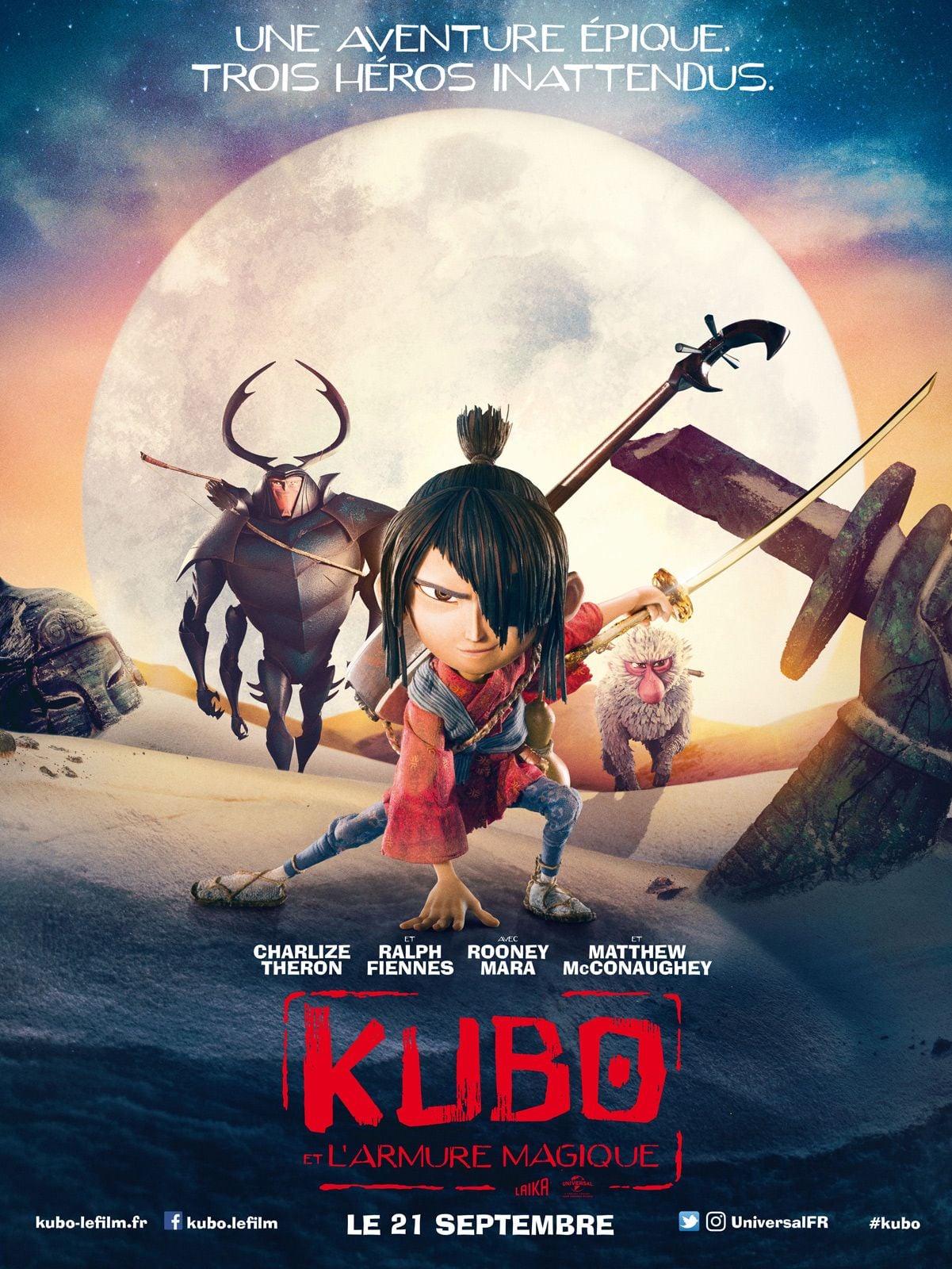 Kubo et l'armure magique - Cover