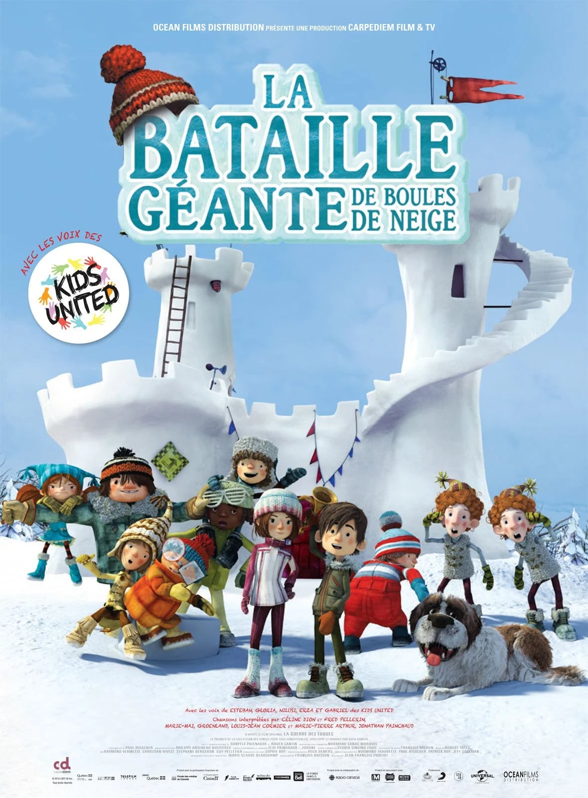 La Bataille géante de boules de neige - Cover