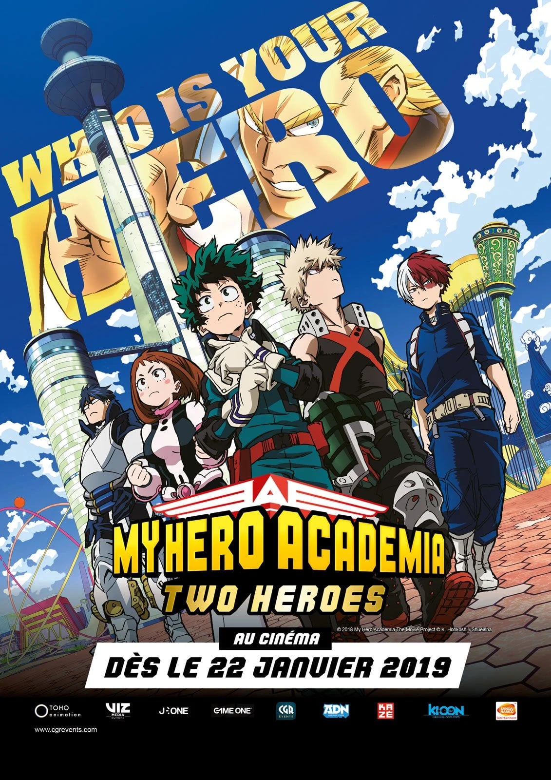 My Hero Academia : Two Heroes - Cover