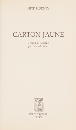 Carton jaune