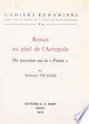 Renan au pied de l'Acropole