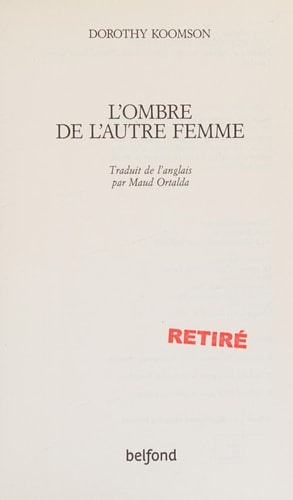 L'ombre de l'autre femme