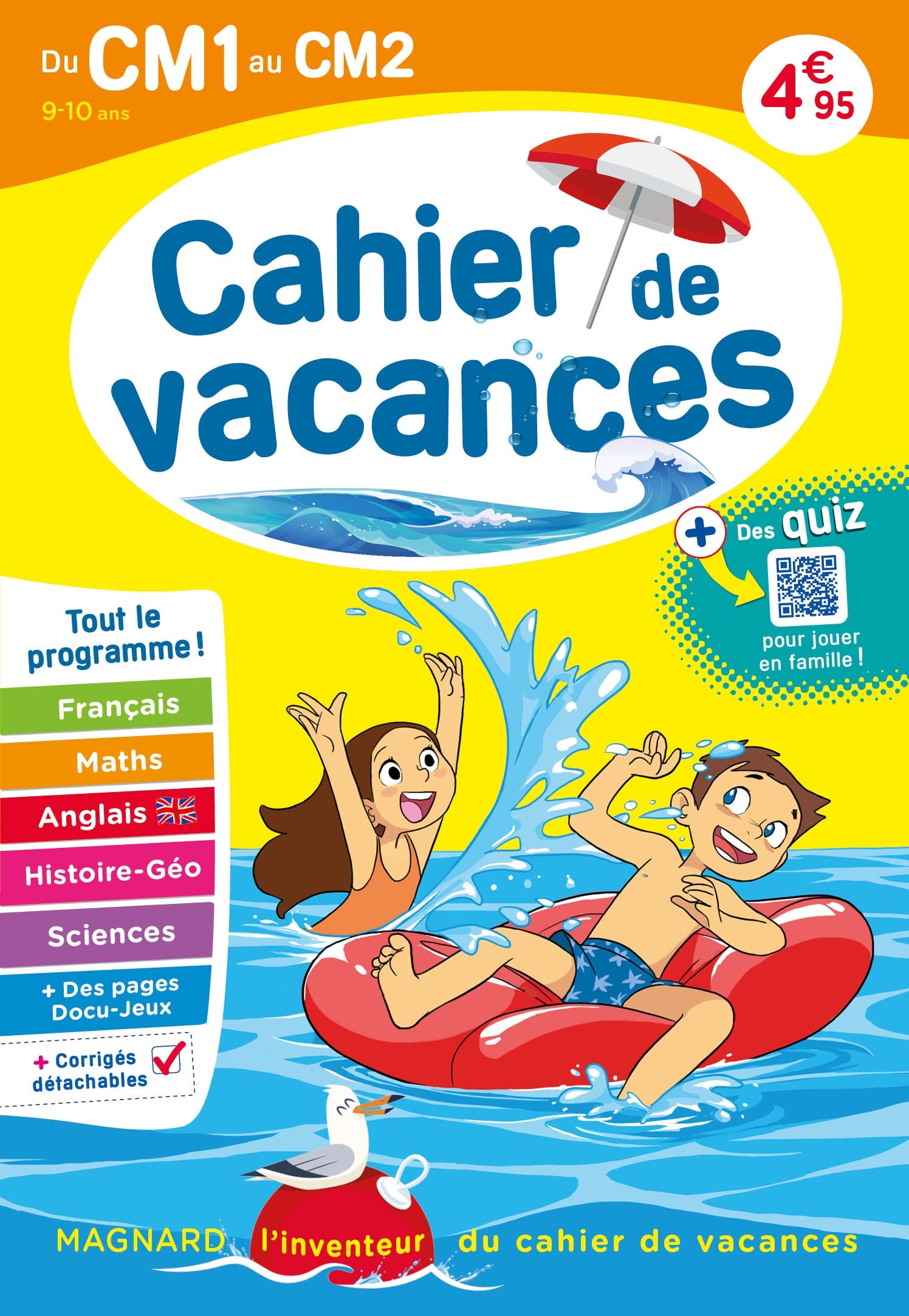 Cahier de vacances 2023, du CM1 vers le CM2 9-10 ans: Magnard, l’inventeur du cahier de vacances