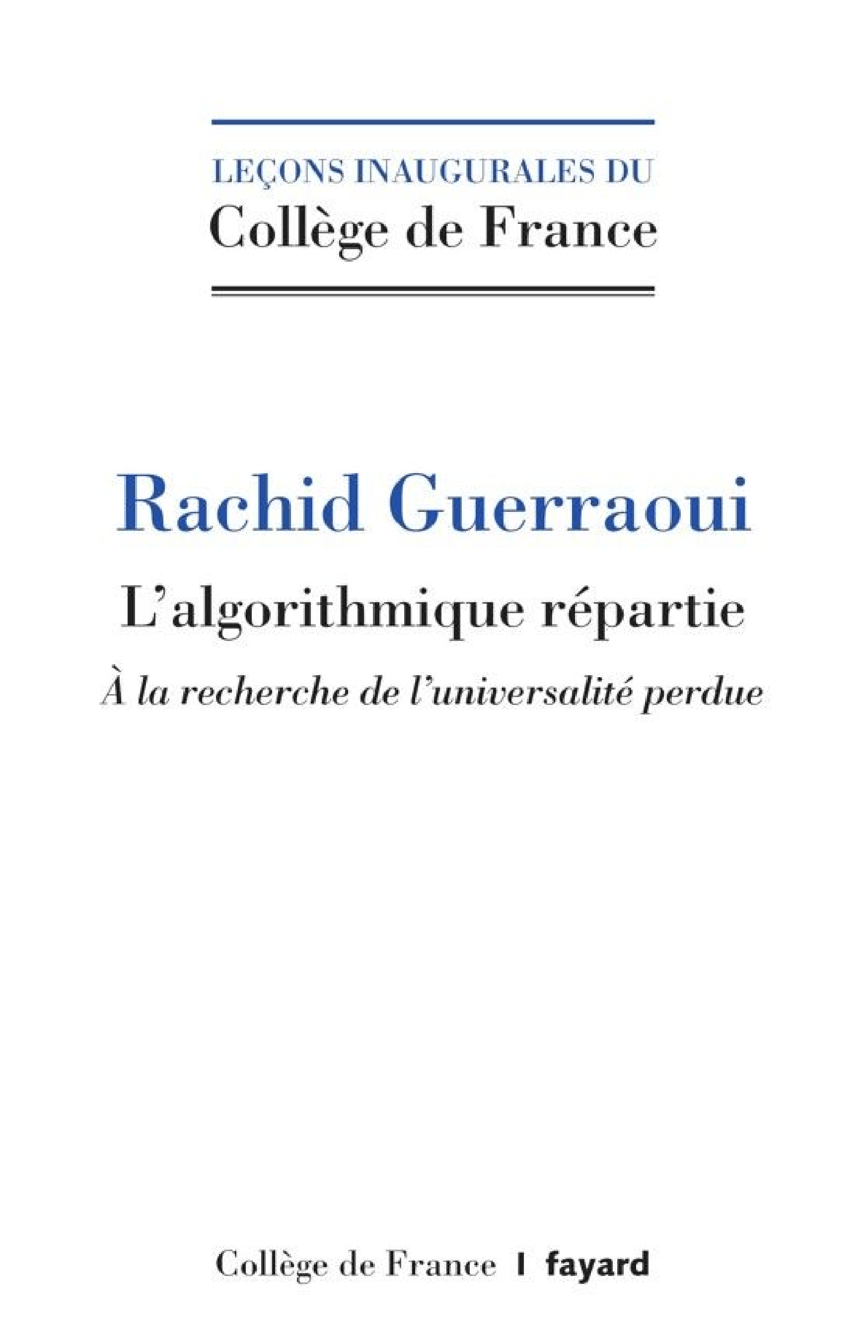 L'algorithmique répartie