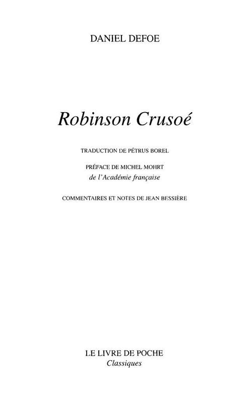 Robinson Crusoé