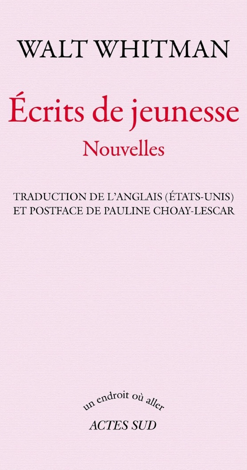 Ecrits de jeunesse