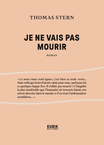 Je ne vais pas mourir