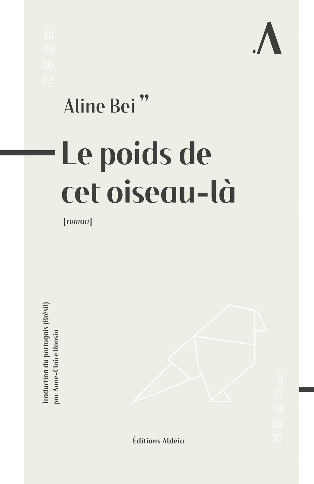 Le poids de cet oiseau-là