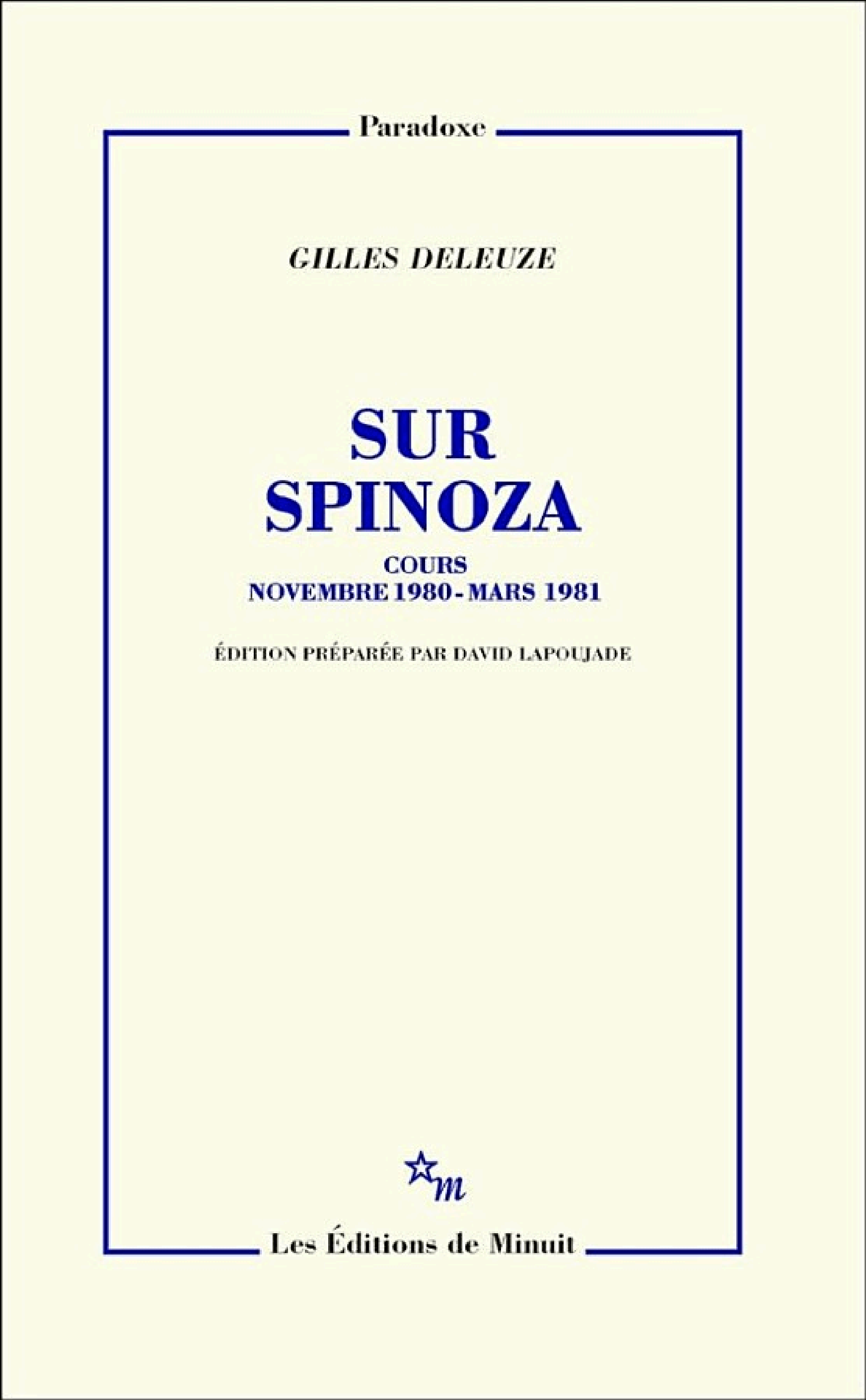 Sur Spinoza