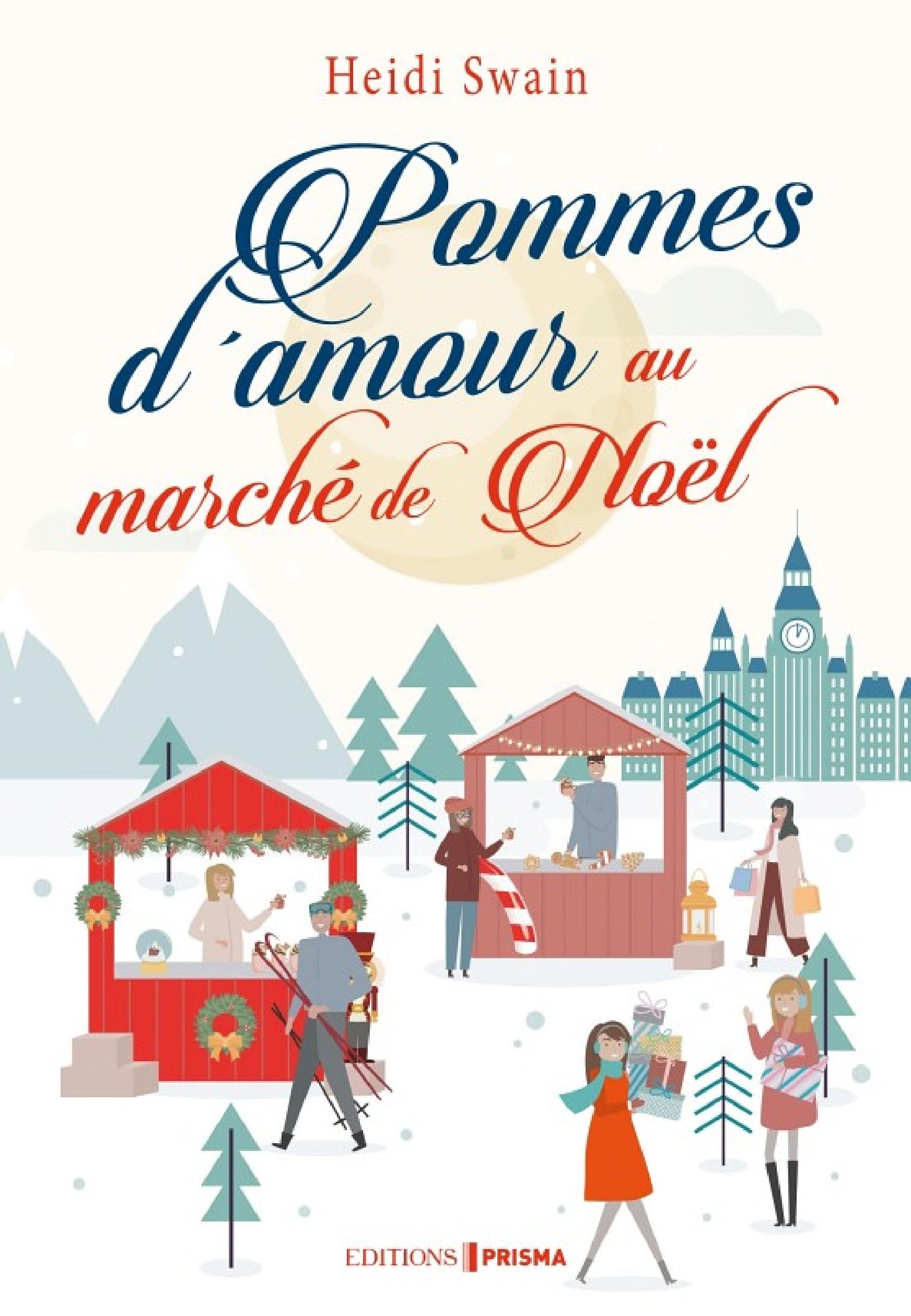 Pommes d'amour au marché de Noël