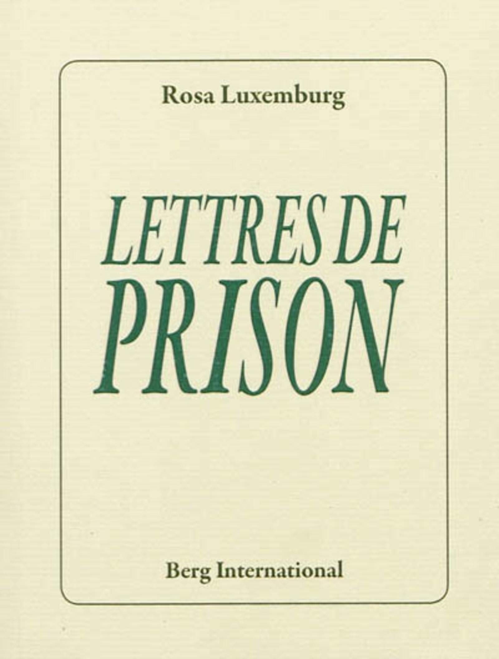 Lettres de prison