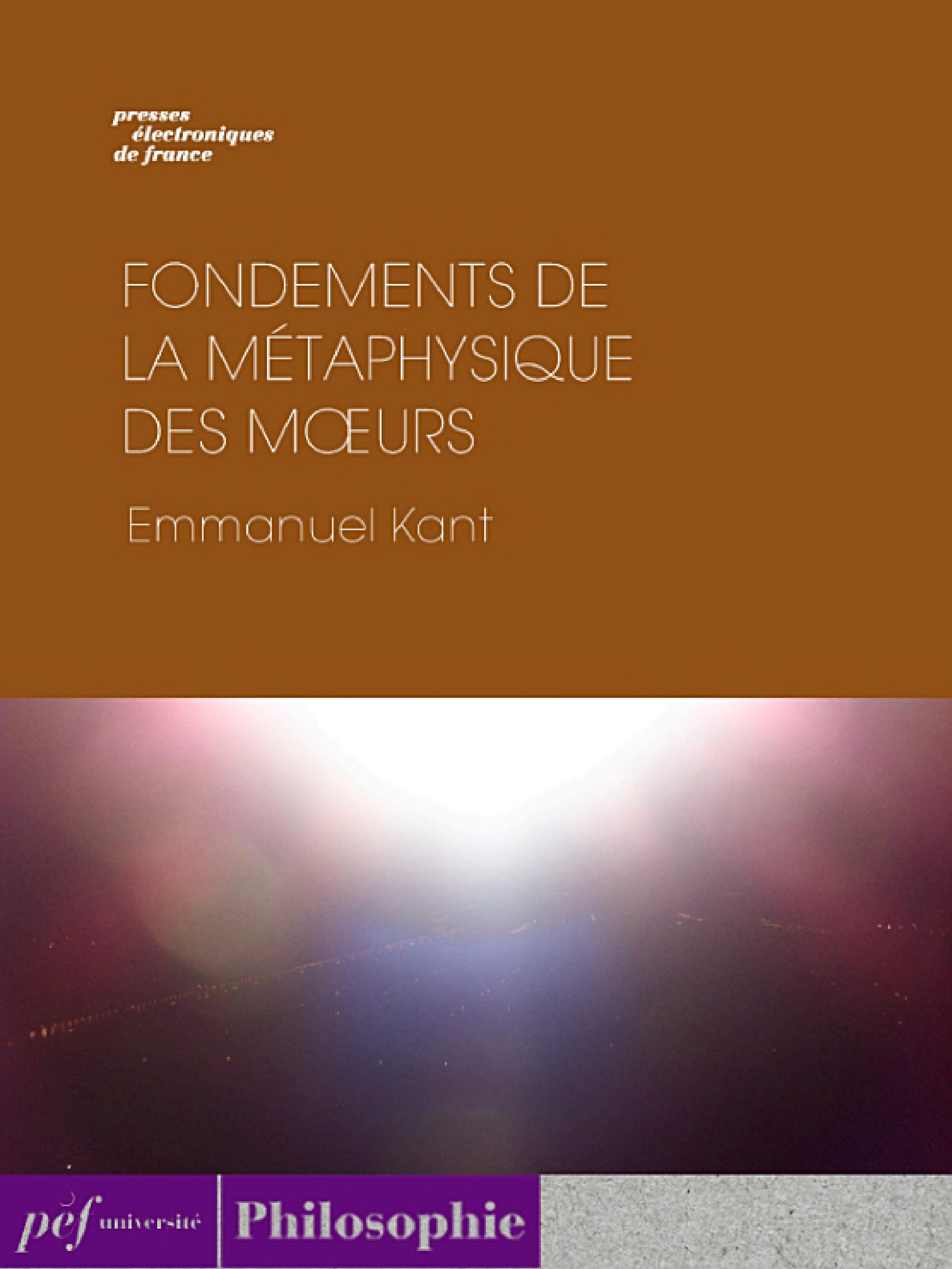 Fondements de la métaphysique des moeurs