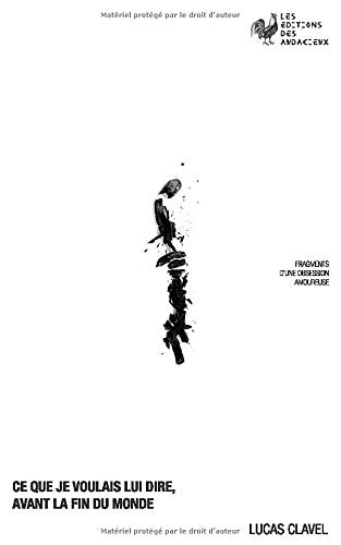 Ce Que Je Voulais Lui Dire, Avant la Fin du Monde